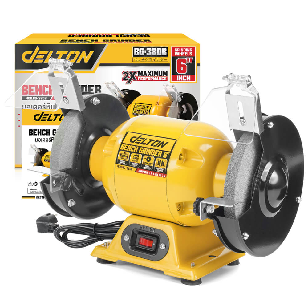 มอเตอร์หินเจียร์ DELTON รุ่น BG-380B 6 นิ้ว 380 วัตต์